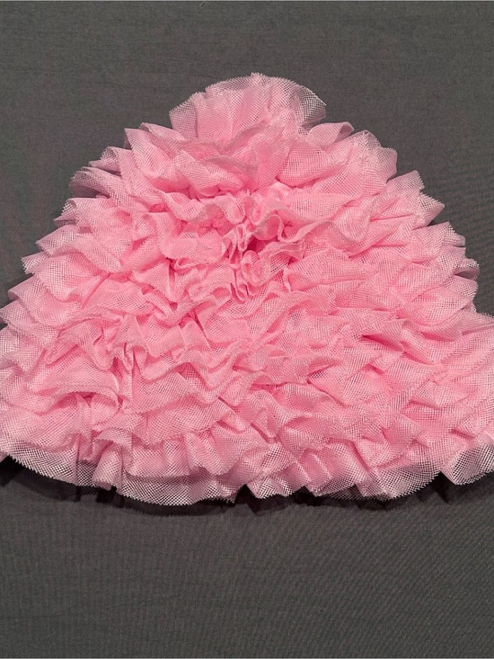 Janie and Jack Pink Tulle Ruffle Swim Cap Hat